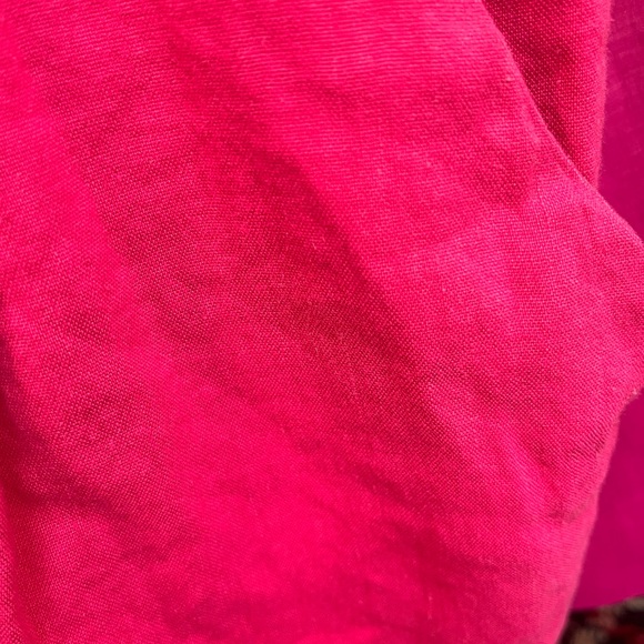 Milly Anya Linen Pink Bow Front Romper Size 10 - Picture 8 of 9